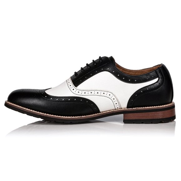 Metrocharm MC315 Black Men's Lace Up Oxford Shoe - Picture 3 of 7